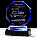 Movdyka Boss Gifts for Men Women Crystal Keepsakes with LED Base - Best Boss Day, Birthday, Christmas, Going Away, Thank You, Female Appreciation, Retirement, Office Decor
