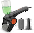 Electric Grill Brush Cordless Rechargeable with Soap Dispenser, Automatic Outdoor BBQ Electric Grill Cleaner Brush Including Interchangeable Stainless Steel Wire & Bristle Free Chain Brush