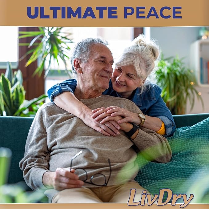 LivDry Ultimate 3XL Adult Incontinence Underwear, Max Absorbent Diapers for Women and Men, XXXL 72” -92" Waist, Leak Proof Cuff, XXX-Large, 9 Count