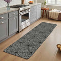 Runner Rug Indoor Outdoor 15.7"x47.2", Grey Halloween Absorbent Non Slip Entry Door Mat, Black Spiders Net Classic Gingham Low-Profile Hallway Rugs for Kitchen Laundry Room Entryway Mudroom Apartment