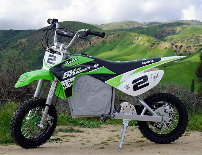 Razor Dirt Rocket SX500 McGrath Electric Motocross Bike for Kids Ages 14+ - 40 mins of Ride Time, For Riders up to 175 lbs