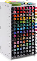 Marker Organizer, 120 Slots Marker Holder Organizer, Marker Storage with Divider Art Marker Rack for Pens Colored Pencils Art Brushes Adjustable Pencil Holder for Desk Organizer