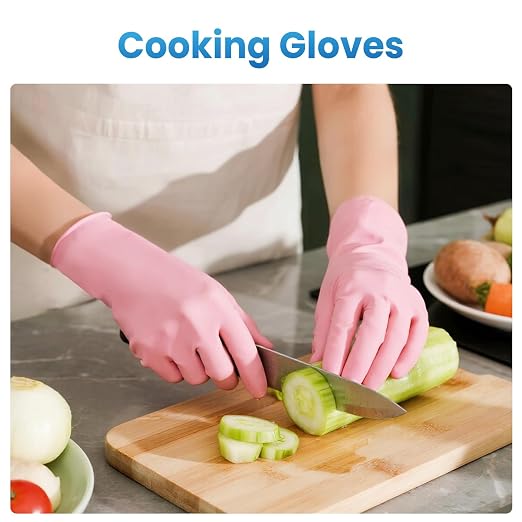 Borje Pink Nitrile Disposable Gloves, Latex & Powder-Free, Small, 100 Count | Food Safe, Cleaning, Esthetician, Cooking