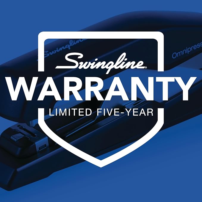 Swingline Stapler, Omnipress 30 Stapler, "Press Anywhere for Easier Use", 30 Sheet Capacity, Black/Gray (5000585A)