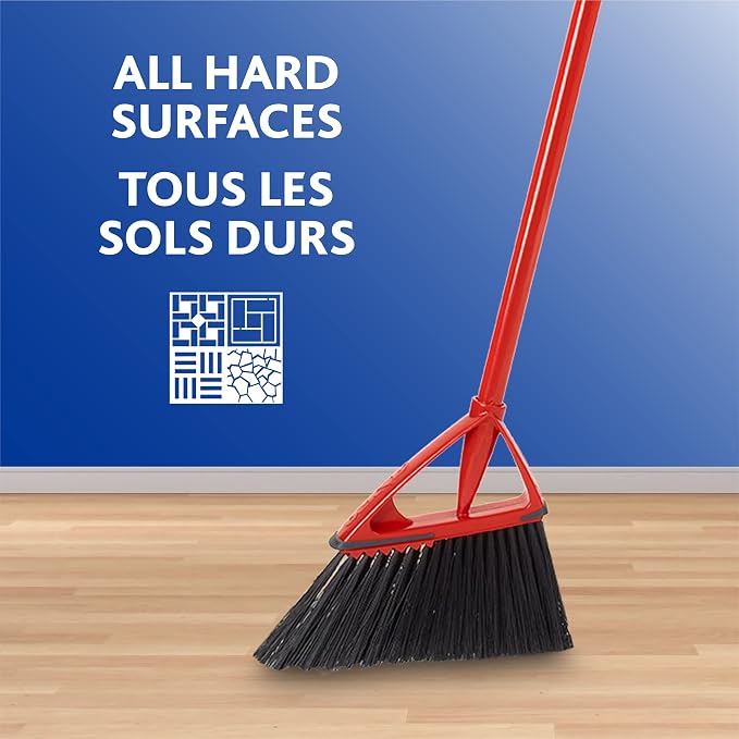 Vileda Oskar Angle Broom with Dust Pan
