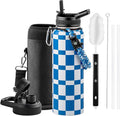 RAYMYLO 2026 Soccer Biggest Event Edition Insulated Water Bottle 40 oz, Nation Flag Design, Best Souvenir & Gift for World Soccer Lover, Vacuum Stainless Steel (Cold for 36Hrs), Leak Proof & Non-BPA