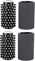 Electric Grill Brush, Cordless BBQ Grill Cleaner with 3-Speed High Torque Motor,Burnt Grease,Adjustable Angle Rotary Head,150 Min Runtime,Waterproof,Safe for Porcelain & Cast Iron (2, 2 Spare Heads)