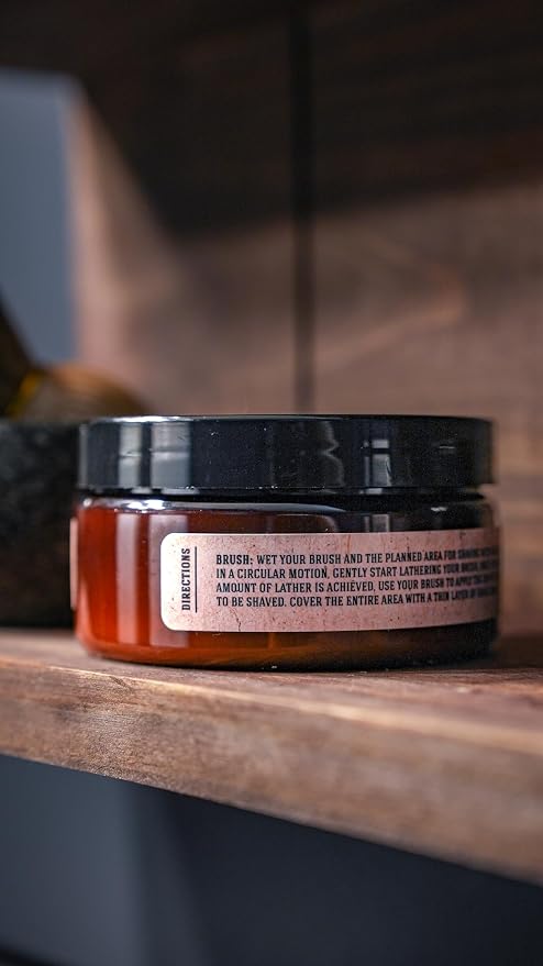 Johnny Slicks Organic Shave Soap - Supports Smooth Shaving - Shea Butter, Tea Tree & Jojoba - Natural Ingredients - Original Scent - 8 oz