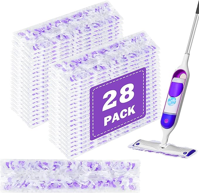 Power Mop Pads Refills for Swiffer PowerMop Multi-Surface Mopping Pad Disposable Replacement Mop Refill Pads Compatible with Swiffer PowerMop,Works Perfect on Almost and Surface,28 Count