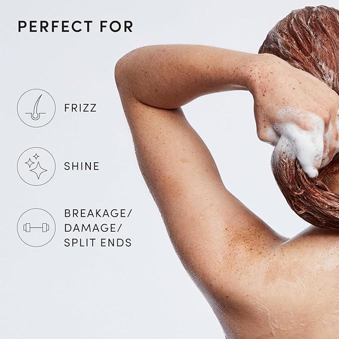OUAI Medium Hair Shampoo - Hydrating Shampoo for Color Treated Hair & Dry Scalp - Nourishes, Strengthens, Reduces Breakage & Adds Shine - Coconut Oil, Babassu, Keratin - Sulfate Free, 10 Oz
