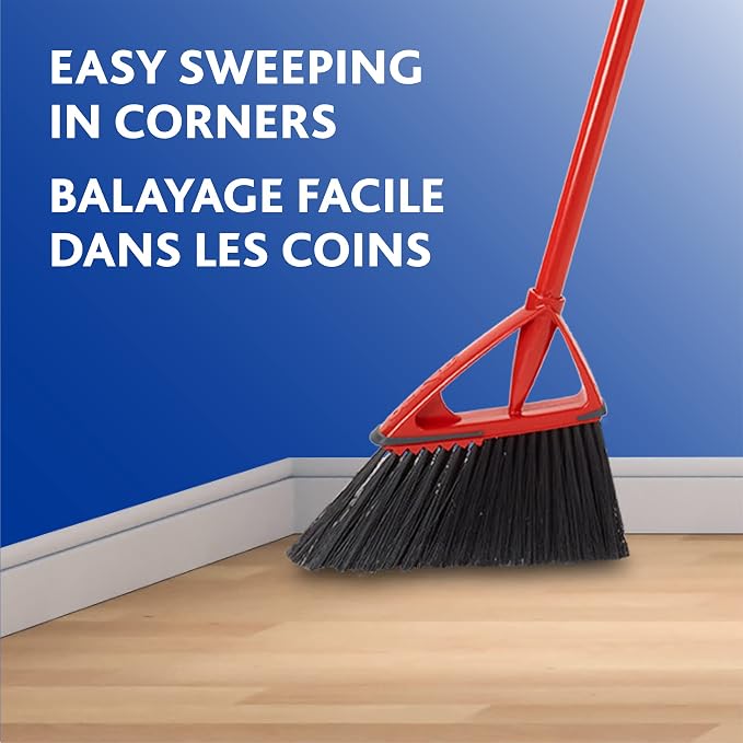 Vileda Oskar Angle Broom with Dust Pan