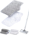 LABIGO Steam Mop Replacement Pads - 6 Pack Machine Washable Microfiber Cloths, Reusable Carpet Cleaning Pads