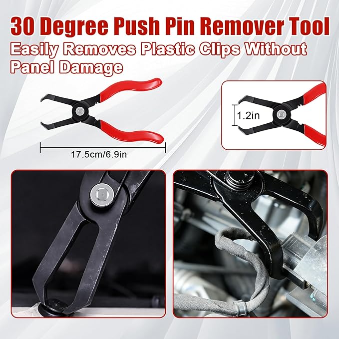 Ketofa 8-Piece Fuel Line Disconnect Tool Set, Hose & Fuel Line Clamp and Remover Pliers, Relay Puller, Panel Clip, Trim Clip & Push Pin Removal Tools, Fuel Filter Caliper for Automotive Repair