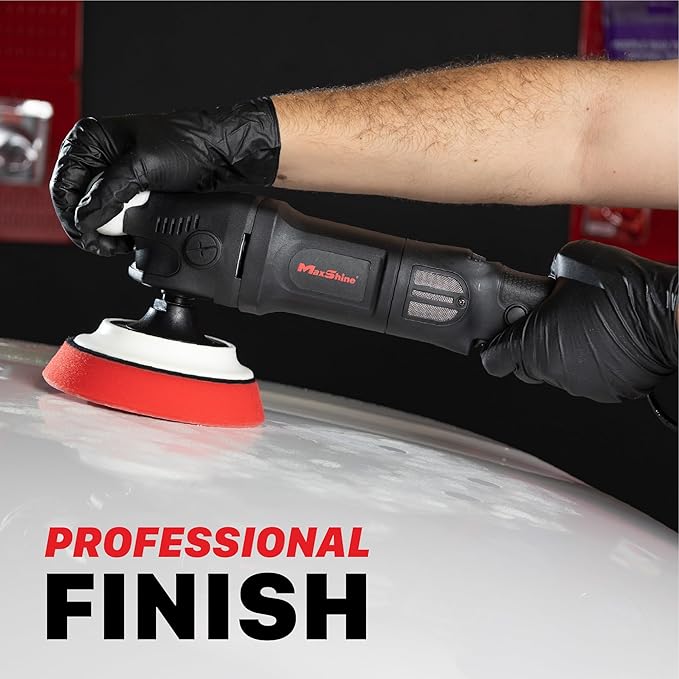 Maxshine M1000 Rotary Polisher – 1000W Car Buffer with 5” Backing Plate, 5/8” Thread & 6-Speed Control – Auto Detailing Tool for Cars, Trucks, SUVs & Boats, Paint Correction & Swirl Removal
