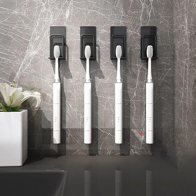 Toothbrush Rack Modern Electric Toothbrush Holder Wall Mountain Toothbrush Holder Multifunctional Storage Rack Bathroom Accessories Bathroom Toothbrush Holder(B)