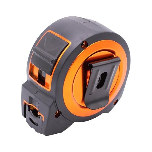 Wrango Tools 25 FT Tape Measure - Retractable Measuring Tape - Oversized & Double-Sided Print - Blade Lock, Finger Brake - Nylon Coating, 10' Stand-Out - 13' Reach / 1-1/16" Blade - 2 PACK