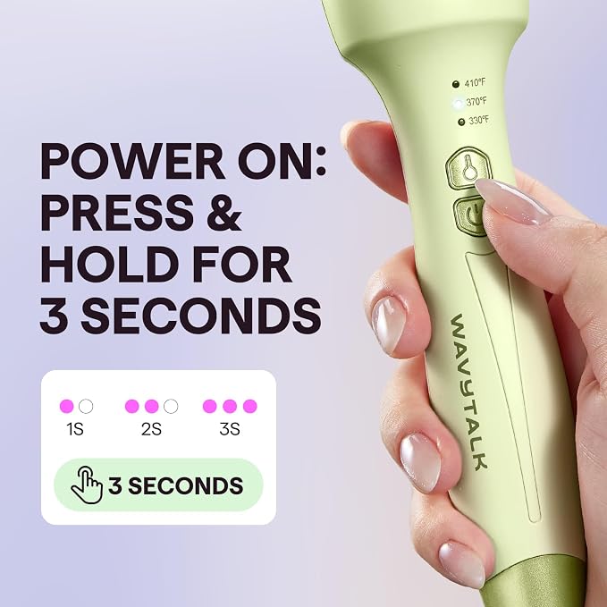 Wavytalk Thermal Brush, 1.5 Inch Blowout Express Ionic Heated Round Brush Creates Blowout Look Makes Hair Shinier & Smoother, Dual Voltage, Easy to Use (Green)