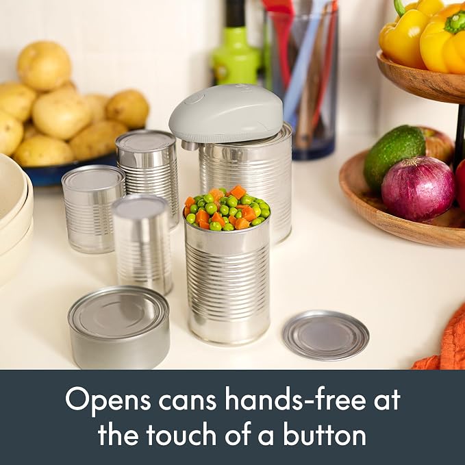 bella Automatic Can Opener, Hands-Free Cordless, Oatmilk