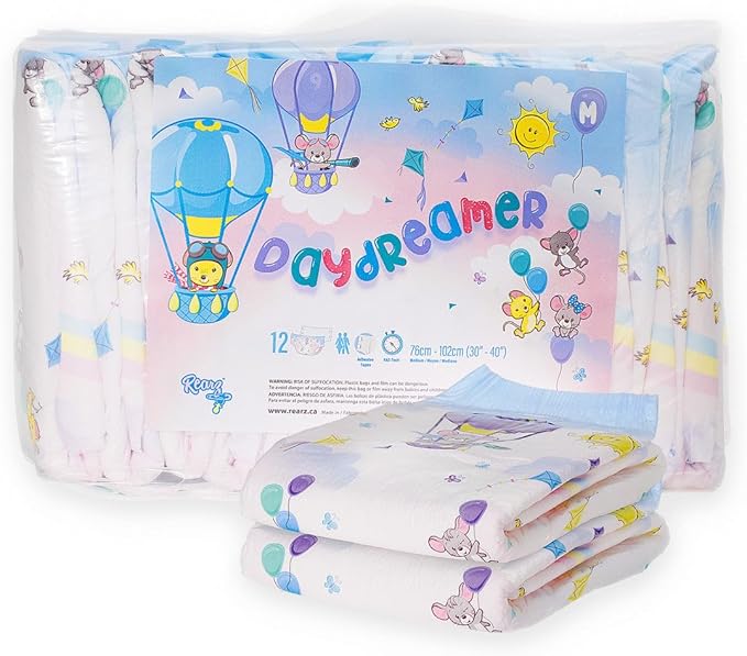 Rearz - Daydreamer - Adult MEGA 11L Adult Diapers (12 Pack) (Medium)