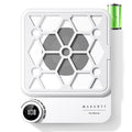 Makartt Compact Rechargeable Nail Dust Collector - 5500RPM Dust Collector Nail Tech ERYNOS Adjustable Speed,Quiet for Polishing Cuticle Manicure Salon&Home Use With 10pcs Filters&Dust Brush White