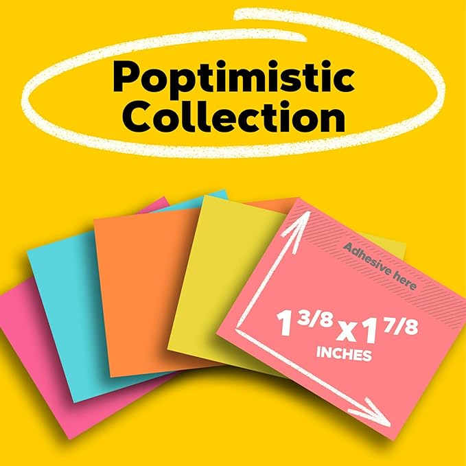 Post-it Mini Notes, 1.5x2 in, 24 Pads, America's #1 Favorite Sticky Notes & Super Sticky Notes, 3x3 in, 24 Pads/Pack, 70 Sheets/Pad, Amazon Exclusive Bright Color Collection, Aqua Splash