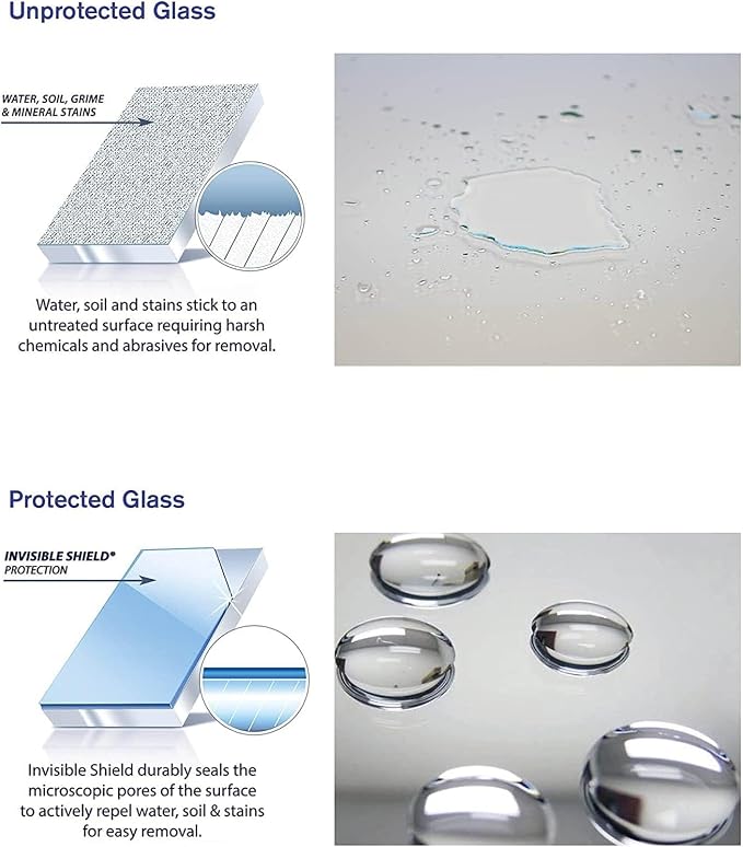 Invisible Shield Glass Essentials Shower Door Protectant and Water Spot Remover Kit 32 oz
