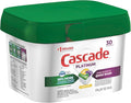 Cascade Platinum Actionpacs Dishwasher Detergent, Lemon Scent, 30 Count