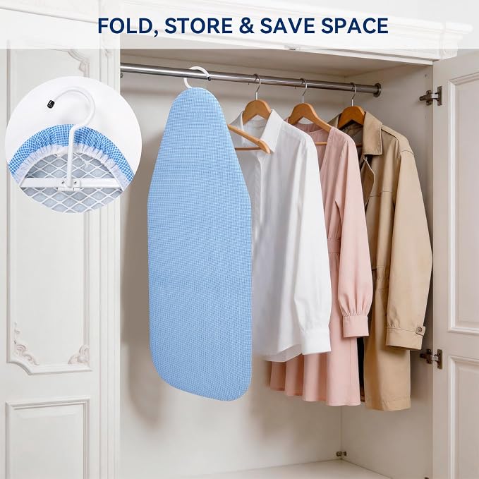 Whitmor Tabletop Ironing Board - Scorch Resistant Cover - Blue