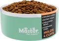 Master Pet Supply Stainless Steel Dog Bowls - 32 oz, Heavy Duty - Pistachio, Double Wall Extra-Thick Insulated, Non-Slip Pet Water Bowl for Dogs, Cats & Pets, Anti Rust Metal, Dish Washer Safe