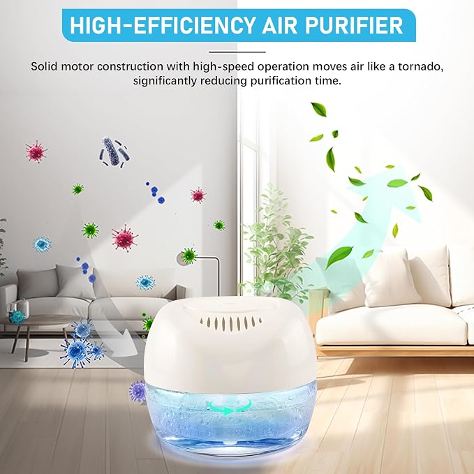 Purifier Air Washer, Air Fresher Aroma Diffuser for Home, Office, Air Purifier with Night Light (White)