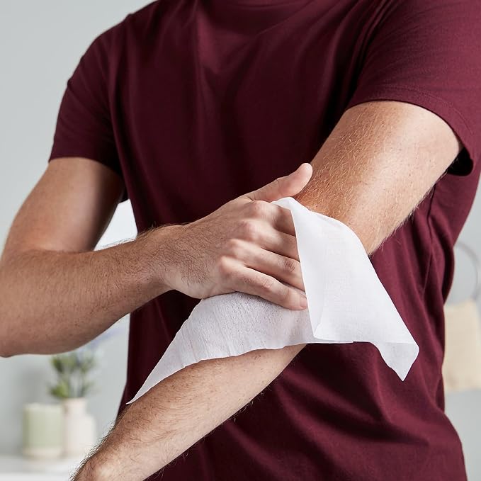 McKesson Washcloth Wipes, Unscented - Disposable Wet Wipes for Adults - Fragrance-Free, Paraben-Free - No-Rinse Formula, 48 Count, 12 Packs, 576 Total