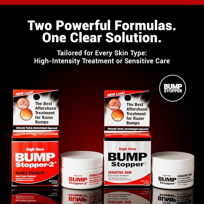 High Time Sensitive | Ingrown Hair Treatment After Shave Cream | Razor Bump Treatment | Sensitive Skin Formula | Post Shave Care | 0.5 oz (Pack of 6)