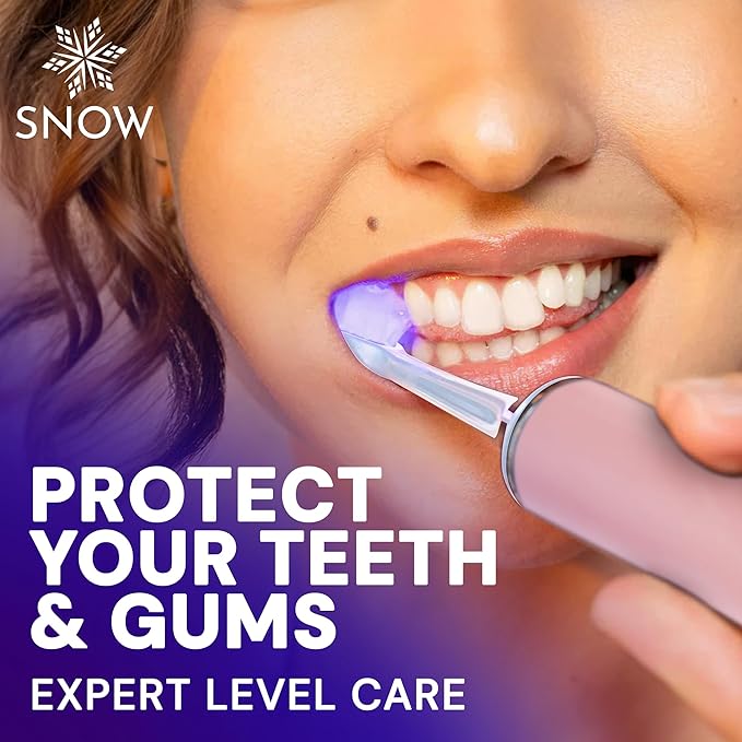 SNOW LED Electric Toothbrush Gen 2 – Rechargeable Electronic Brush for Adults – Sonic Technology w/LED Light Whitening & Cleaning Powered for Oral Routine Coastal Sunset Pink Gen2