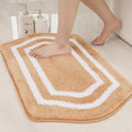 COSY HOMEER Extra Thick Bath Rugs - Anti-Slip Bath Linen Sets Mats Soft Plush 100% Strong Polyester Living Room Bathroom Water Absorbent(Beige,20x32 - Inches)