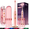 Wagner Stern WHITEN+ Electric Toothbrush, 48,000 VPM, Pressure Sensor, 5 Modes, 8 Brush Heads, Travel Case