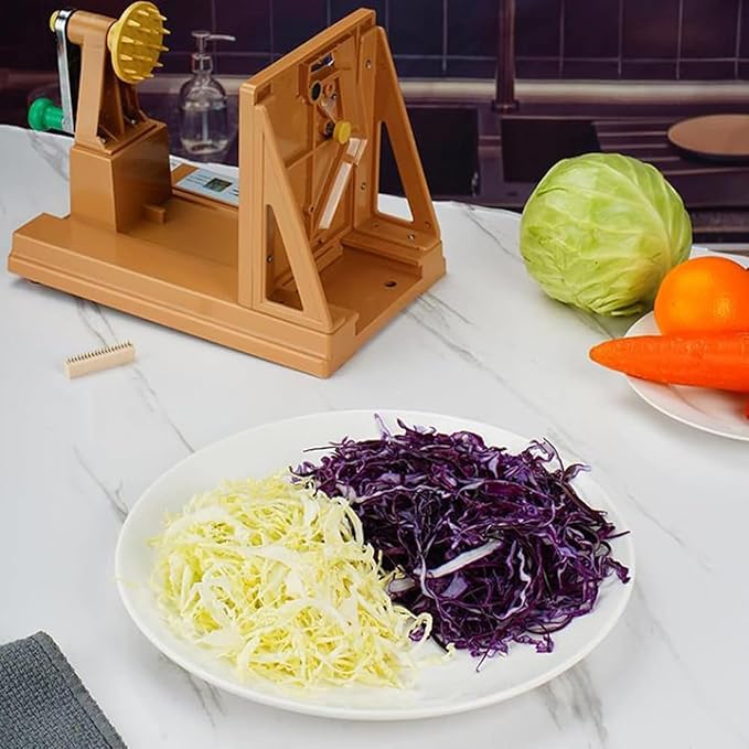 Cabbage Graters, Hand Cranked Peeler, Adjustable Width, with Non-Slip Feet, Salad Potato Slicer, for Vegetable, Chocolate, Potato, Kitchen Cooking Tools