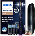 Philips Sonicare DiamondClean Smart 9700 Electric Toothbrush - Sonic Toothbrush with App, Pressure Sensor, 15 Brushing Settings, Replacement Reminder, Charging Travel Case, Lunar Blue, HX9957/71