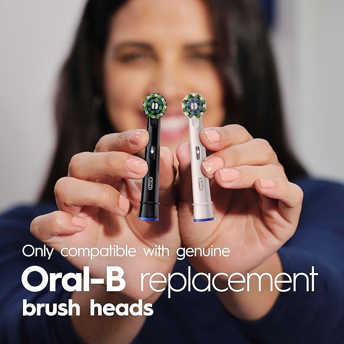 Oral-B Pro 100 CrossAction,Battery Powered Toothbrush,Black,(Pack of 2)