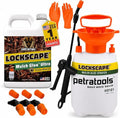 Lockscape Ultra Mulch Glue for Landscaping - Non-Toxic, Concentrated Landscape Binder - Strong Mulch and Rock Glue for Landscaping Pea Gravel, Pine Straw (64 Ounce, Mulch Glue Sprayer Set)