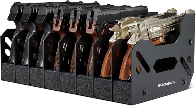 BlackSmith Foam Pistol Rack for Gun Safe Gun Accessories Storage Firearm Handgun Rack Revolver Pistols Holder