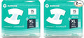 SUNKISS TrustPlus Adult Diapers with Maximum Absorbency, Unisex Disposable Incontinence Briefs with Tabs for Men and Women, Odor Control, XLarge, 15 Count (Pack of 2)