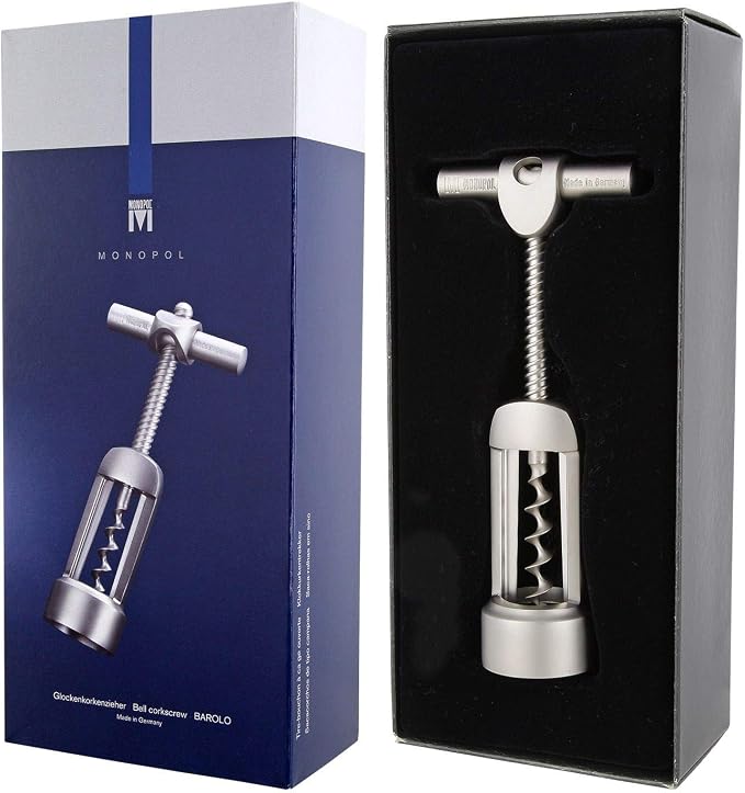 Monopol "Barolo" Bell Corkscrew with Matte Finish