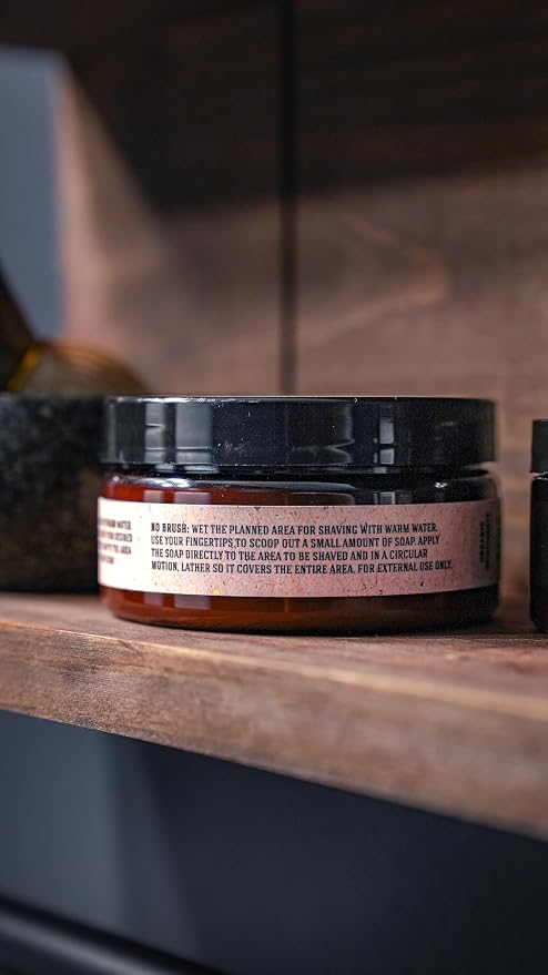 Johnny Slicks Organic Shave Soap - Supports Smooth Shaving - Shea Butter, Tea Tree & Jojoba - Natural Ingredients - Original Scent - 8 oz