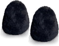 JOUNJIP Dual Wool Buffer Replacement Covers - Handmade 100% Lambswool Polisher Bonnets - for 2.5 x 3.5 Inch Buffing Cones