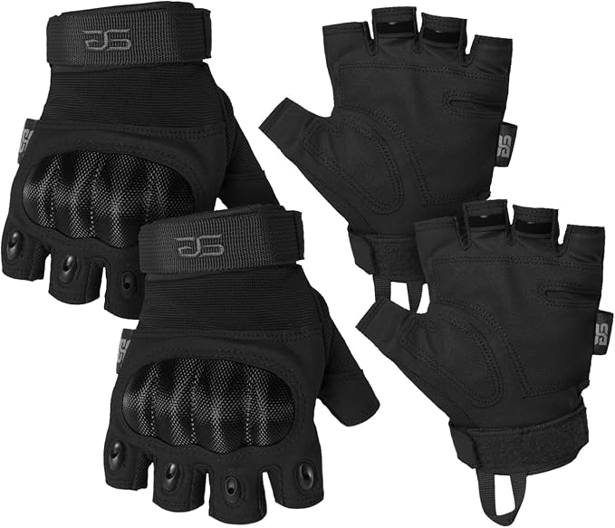 Glove Station Fingerless Knuckle Motorcycle Gloves, TACHK200 | Motorcycle Gloves for