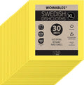 Swedish Dishcloths for Kitchen XL, 30 Sheet Roll, Biodegradable & Compostable, Reusable Paper Towel Cleaning Cloths, 11" x 10", No Odor, Washing Dishes, Ultra Absorbent Cellulose Sponge Towel, By LOLA