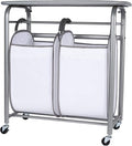 Neatfreak - Laundry Sorter with Ironing Board - 3-in-1 Laundry Basket, Ironing Station & Laundry Folding Table - 2 x Tote Hampers for Laundry, Towels & Bathroom Storage