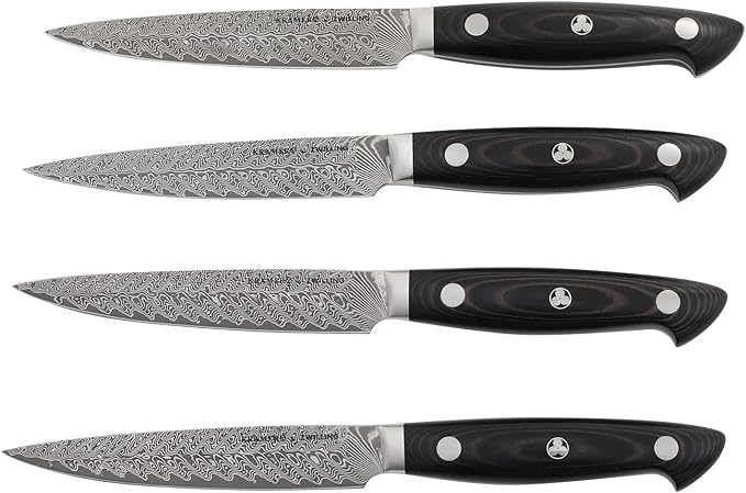 ZWILLING KRAMER Steak Knife Set, 4-pc, EUROLINE Stainless Damascus Collection