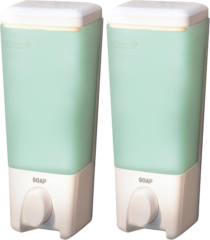 Better Living Products Clear Choice 1 Single Soap Dispenser, One Chamber, White (Pack of 2)