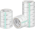 Amazon Basics 2.83 Inch Wide Packing Tape, Fits 3-Inch Dispensers, Crystal Clear, Low Odor, for Moving, Storage, Shipping and Sealing Boxes, 54.6 Yards, 6-Pack
